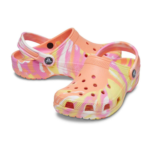 Crocs / Classic Marbled Clog Kids / Papaya /Multi