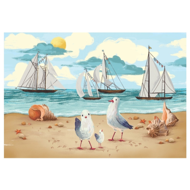 PVC Placemat - Painted Seagull Sea Theme