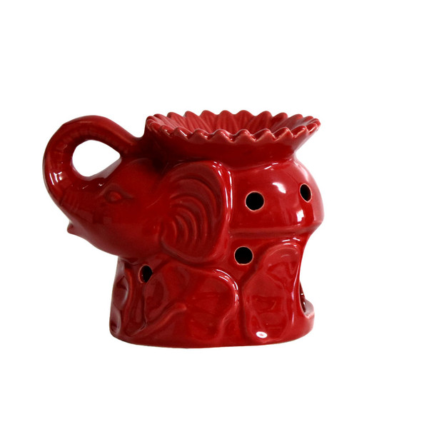 Red Elephant Ceramic Oil Burner