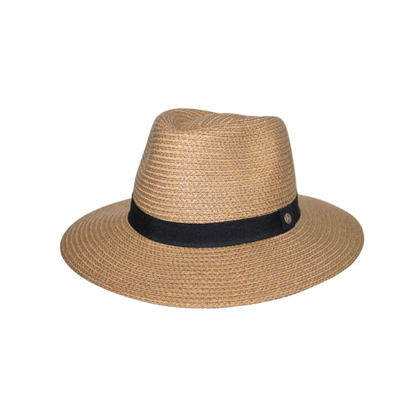 Braided Fedora Caramel Hat - 61cm