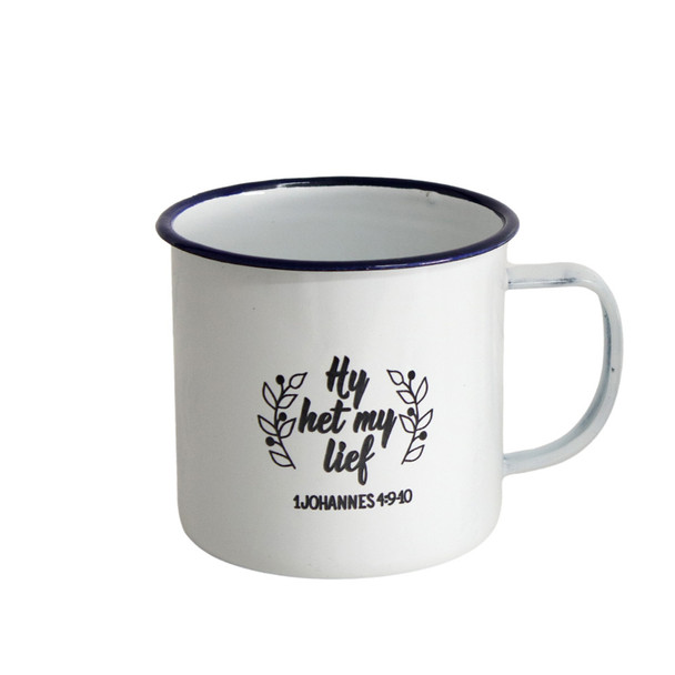 Enamel Mug - Hy het my Lief