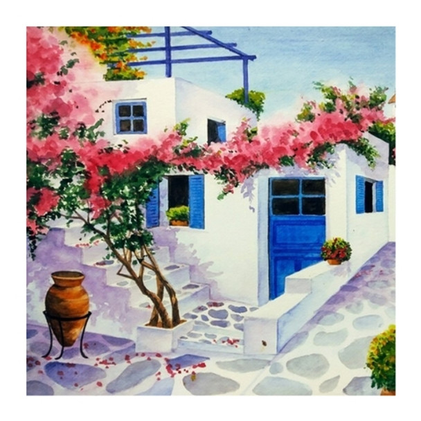 Serviette - Greece Village (33x33cm)