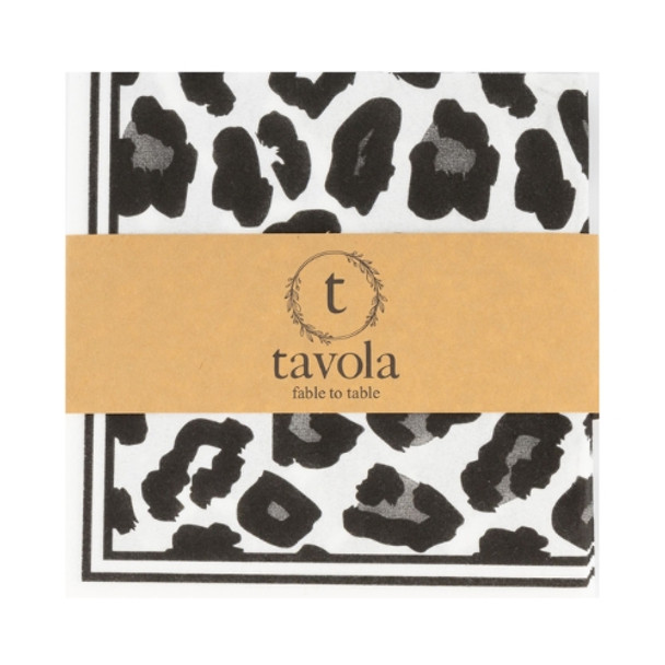 Tavola Leopard Bio Napkins Pack of 25