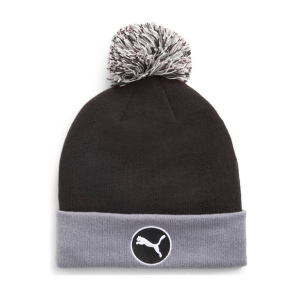 WRMLBL Removable Pom Beanie / Slate Grey Black