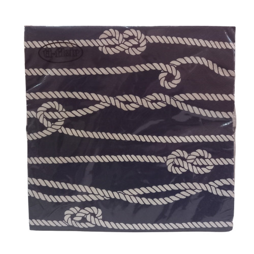 Serviette - Marine Rope & Knots (33x33cm)