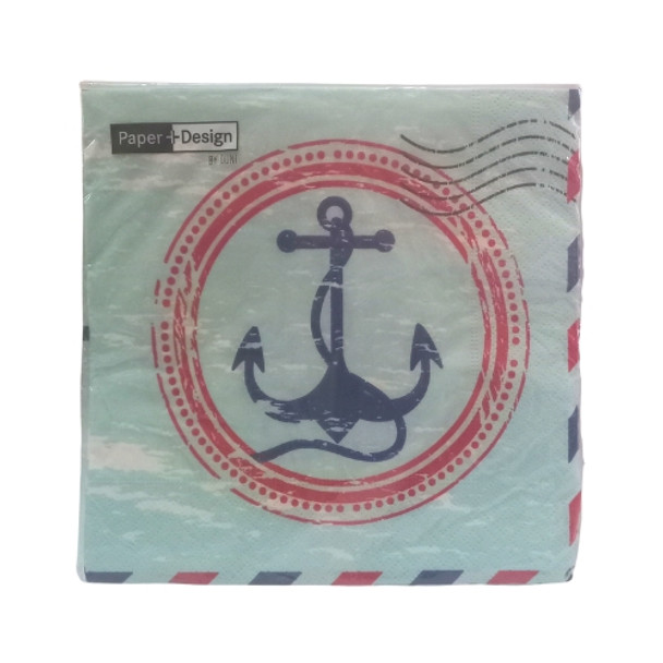 3 Ply Serviette - Anchor / Pack of 20