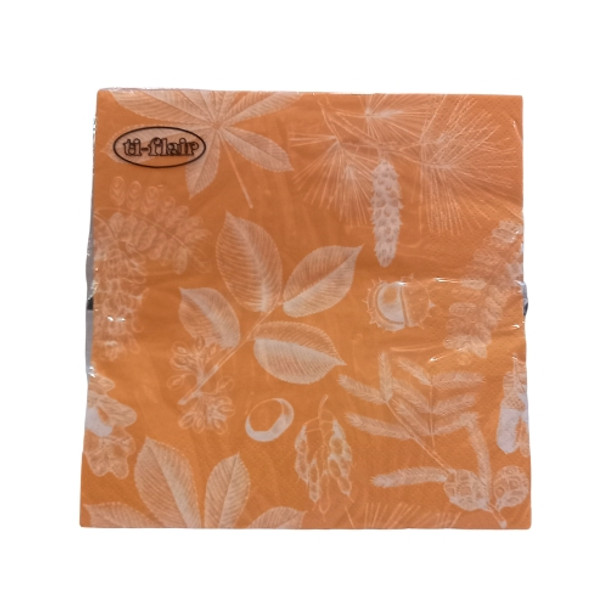 Serviette - Foret Feuilles & Fruit in Honey (33x33cm)