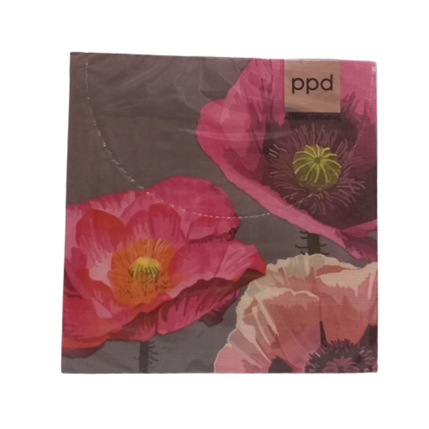 Fabulous Poppies / 25x25cm Serviettes