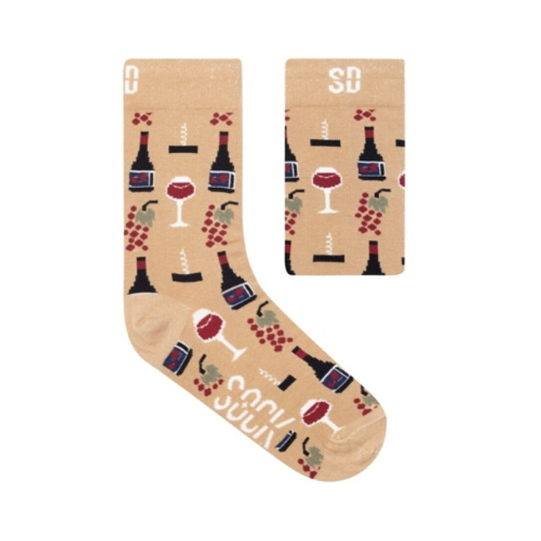 Socks / It's Wine Time / Size: 8-11