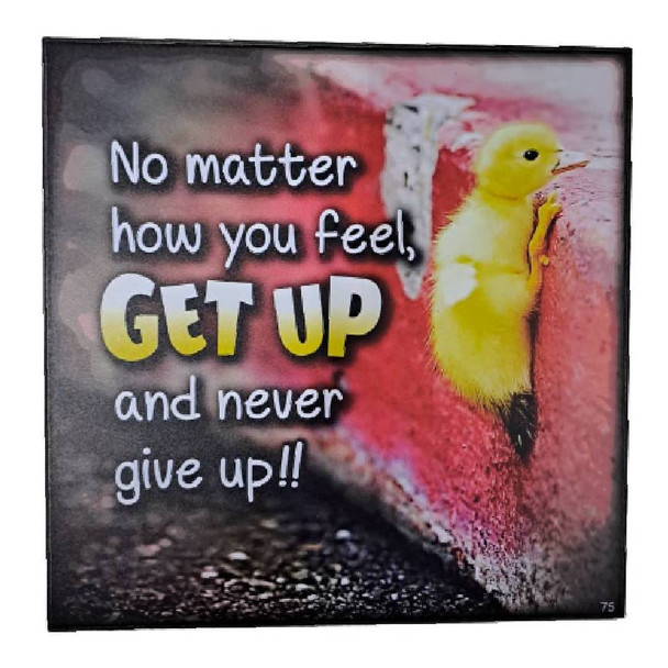 Wall Decor - GET UP & Never Give Up