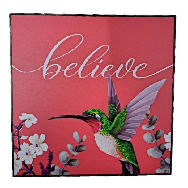 Wall Decor - Believe with Bird