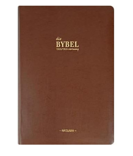 Bible Afrikaans 1953 Tan Bonded Large Print