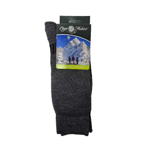 Mohair Peak Sock - Charcoal