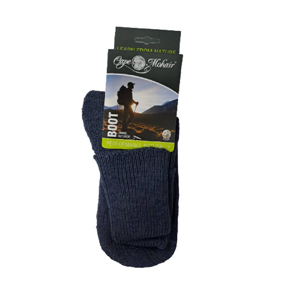 Mohair Boot Sock - Charcoal