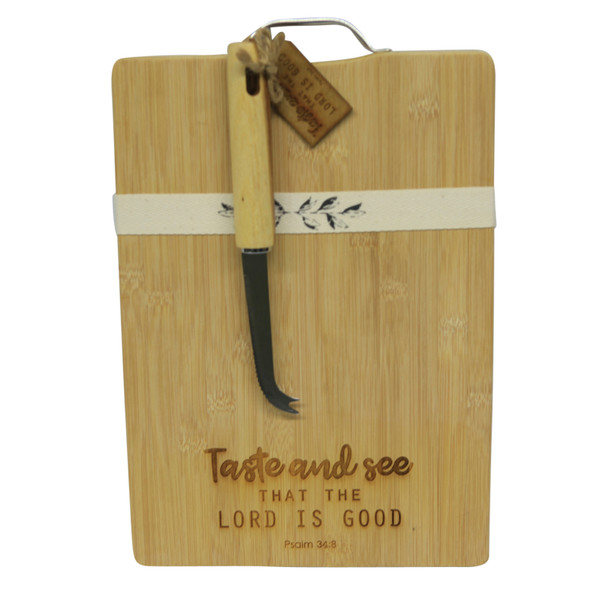 Engraved Bamboo Board - Taste And See