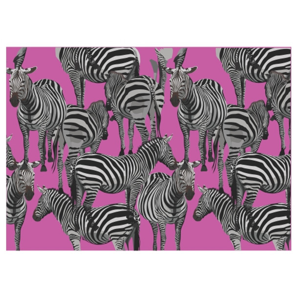 Disposable Placemat - Pink Zebra