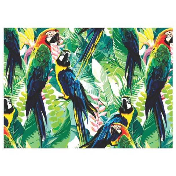 Disposable Placemat - Colourful Parrots