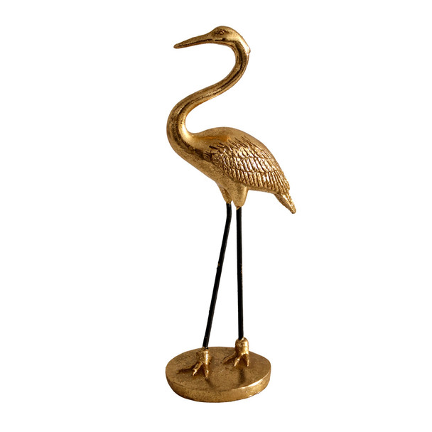 Golden Heron Bird - Standing