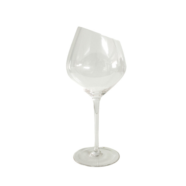 Wine Glass - Clear Slanted Side