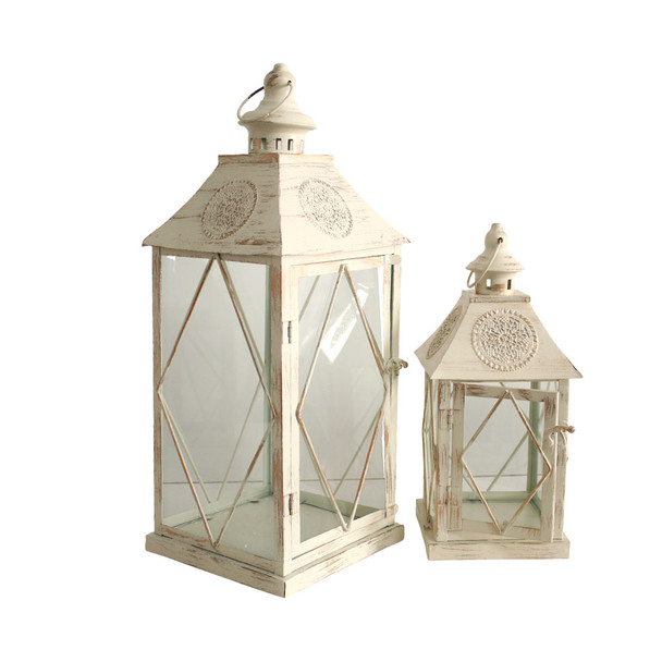 White Weathered Lantern