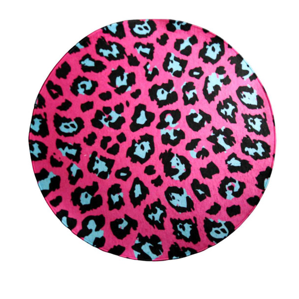 Chenille Rug / Pink Leopard