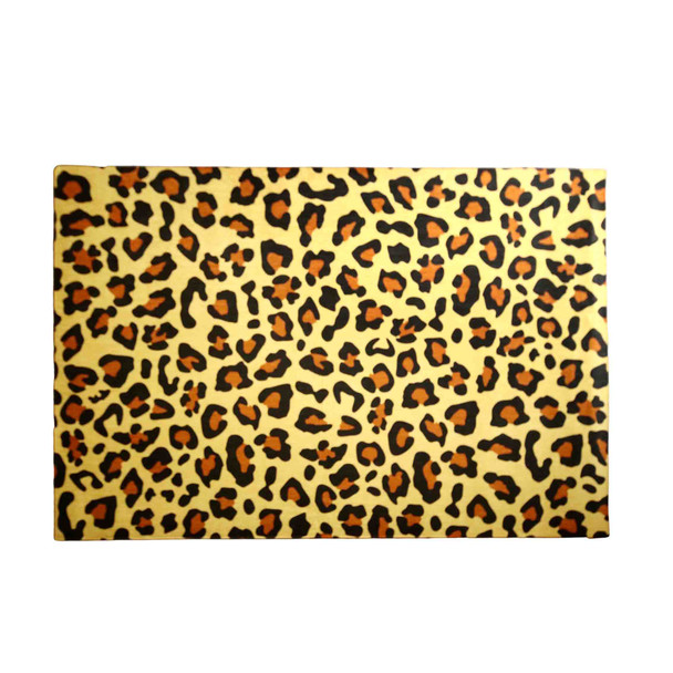 Chenille Rectangular Rug / Leopard