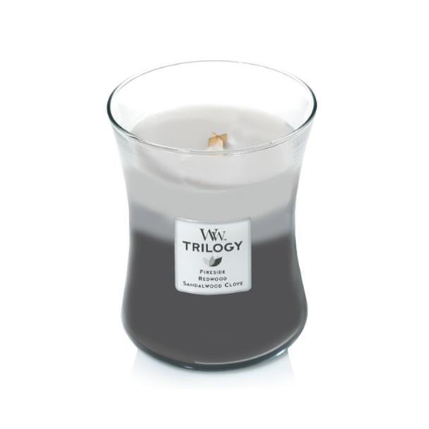 Medium Candle Trilogy Fragrance - Warm Woods