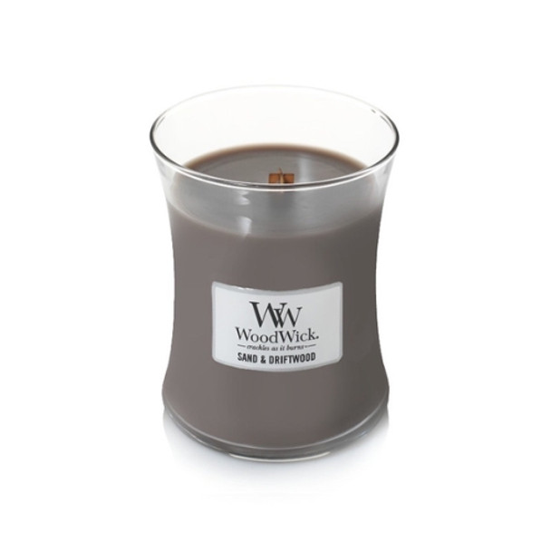 Medium Woodwick Candle - Sand & Driftwood 275g