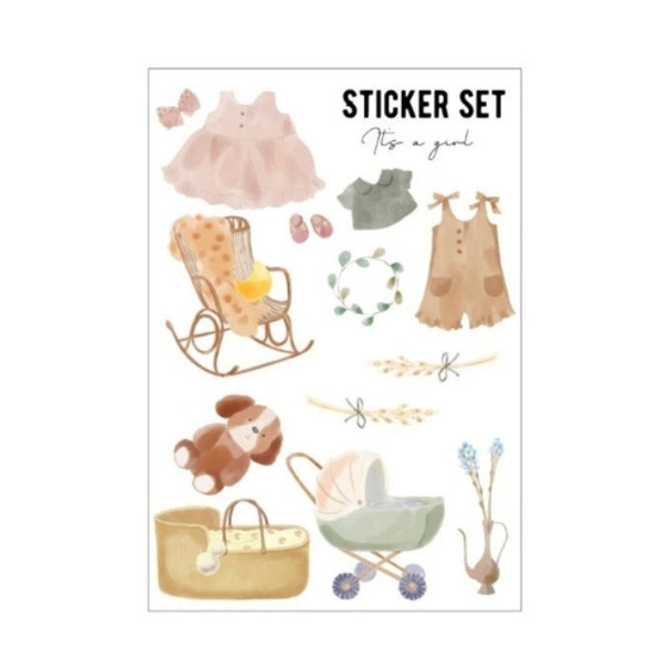 Large Sticker Set - it’s a Girl Soft Colours