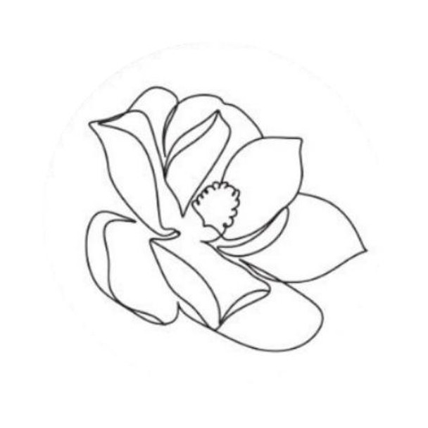 Small Sticker - One Line Orchid Flower