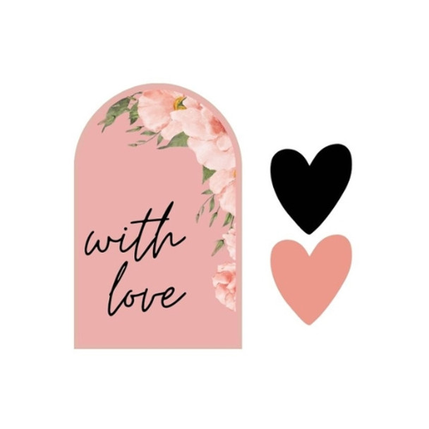 Small Sticker Set - With Love Pink