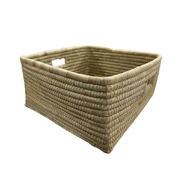 Short Square Woven Baskets / Natural