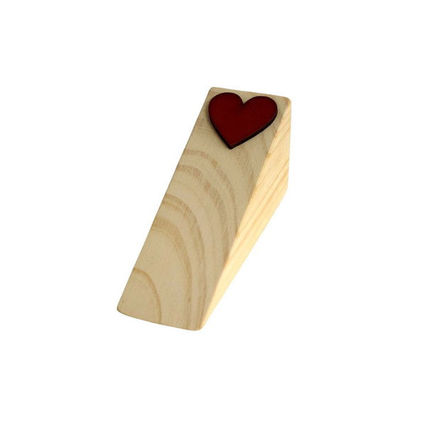 Doorstop - Red Heart Wedge