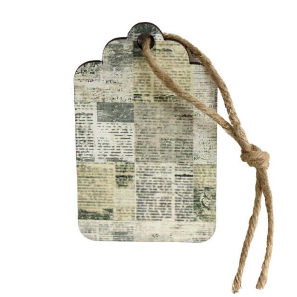 Gift Wrap Tag - Newspaper