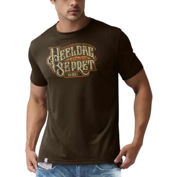 Men's Cotton T-Shirt Bamboo - Embroided #HeeldagSePret