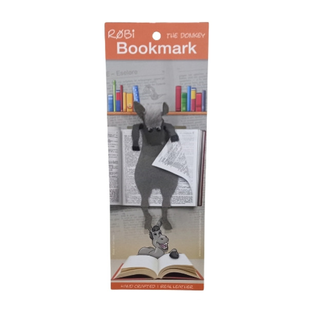 Leather Bookmark - Donkey