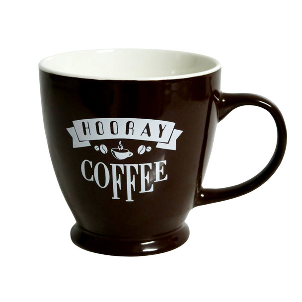 Ceramic Mug - Brown, Hooray Coffee