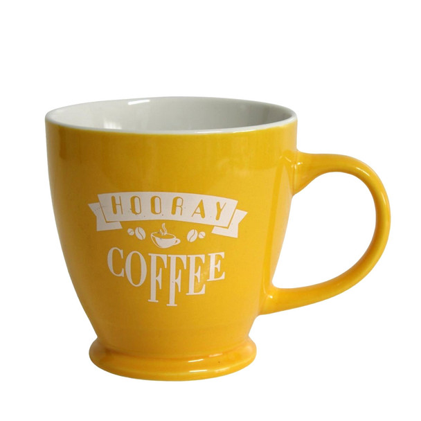 Ceramic Mug - Yellow, Hooray Coffee