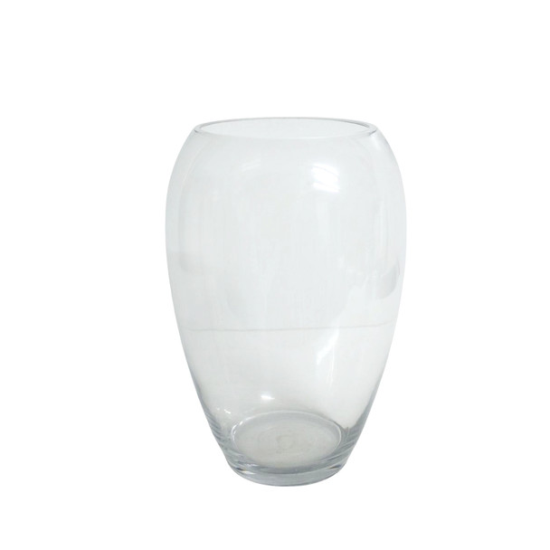 Glass Oval Vase - D11.5H25