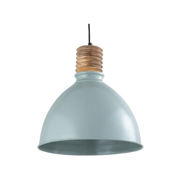 Pendant Lamp - Mint And Wood