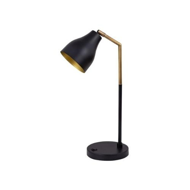 Desk Lamp - Matt Black & Gold / 50cm