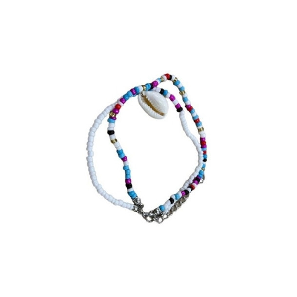 Anklet - Colourful Beads And Shell