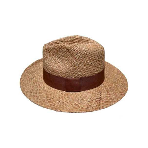 Straw Hat - Brown Band