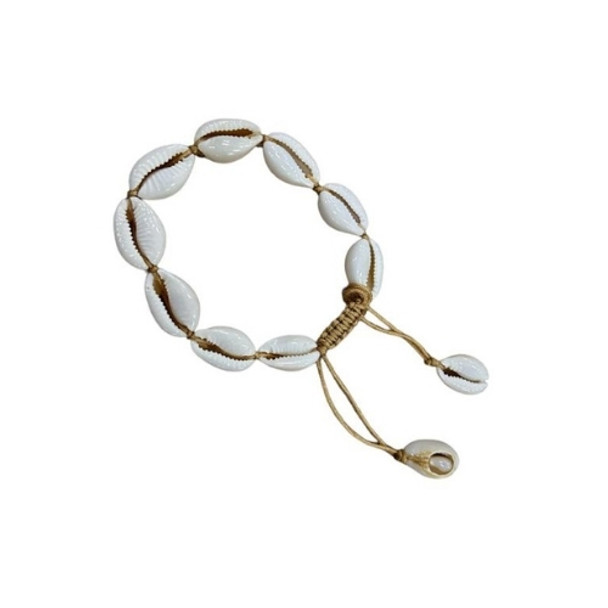 Bracelet - Shells, Brown String