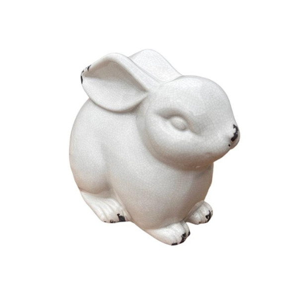 Cream Ceramic Sitting Bunny