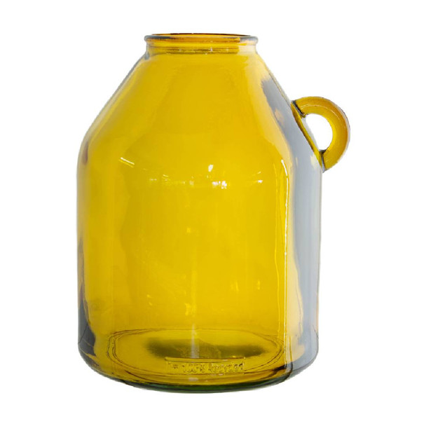 Yellow Handled Vase / 26cm