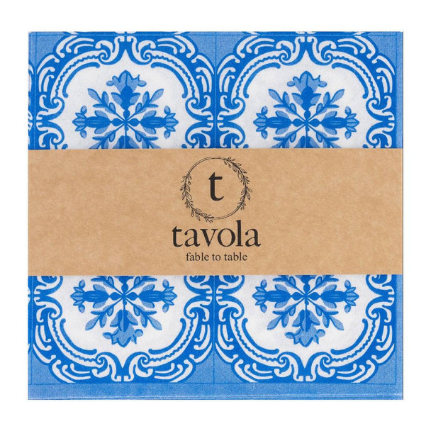 Tavola Floral Tile Bio Napkins Pack of 25