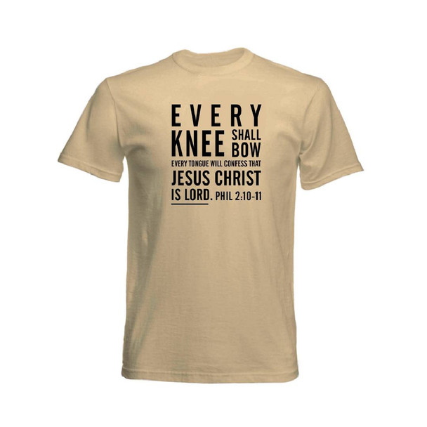 Men's Stone Tee - Every Knee Shall Bow