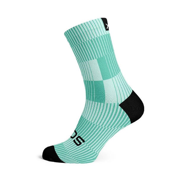 Slight Turquoise Crew Socks