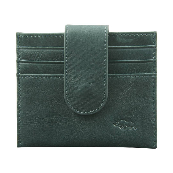 Genuine Leather Wallet with Clip Closure